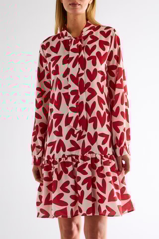 Robe taille basse - Rouge