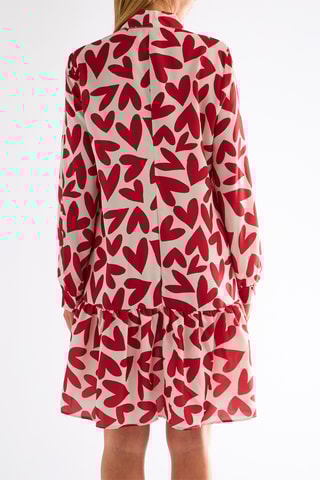 Robe taille basse - Rouge