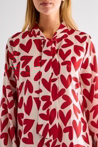 Robe taille basse - Rouge