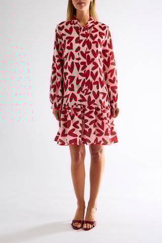 Robe taille basse - Rouge