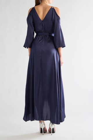 Robe midi - Bleu foncé