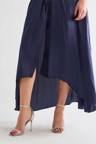 Robe midi - Bleu foncé