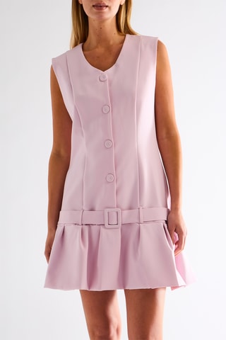 Robe taille basse - Rose clair