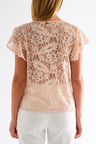 Top en dentelle - Rose
