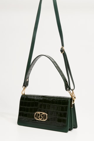 Sac à main en cuir - Vert foncé