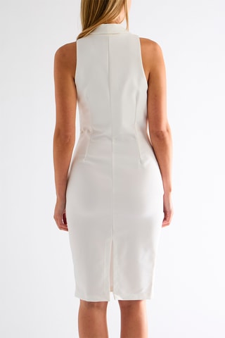 Robe trompe-l’oeil - Ecru