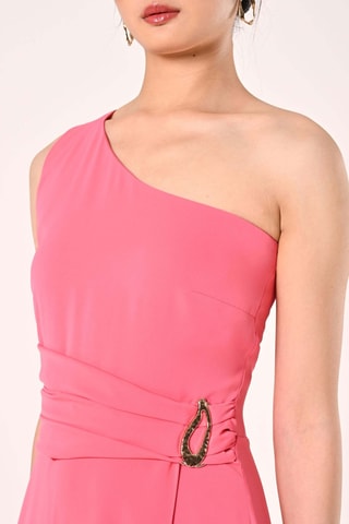 Robe asymétrique - Rose