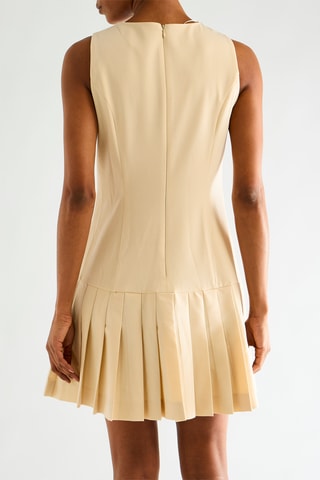 Robe taille basse - Beige