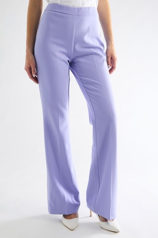 Pantalon taille haute - Mauve