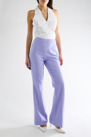 Pantalon taille haute - Mauve