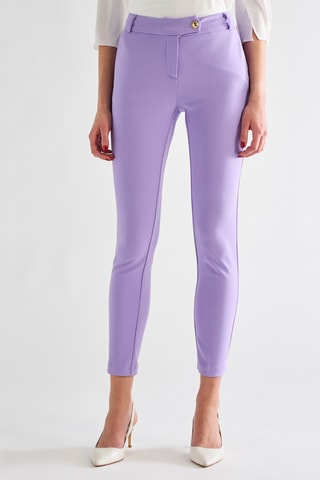 Pantalon slim - Mauve