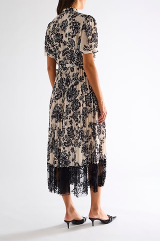 Robe plissée - Ecru