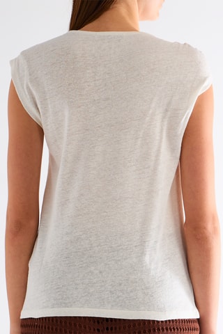 Top en lin - Beige