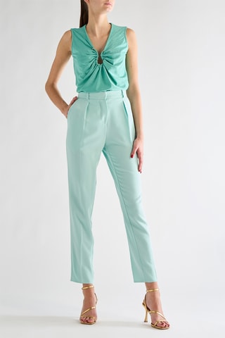 Pantalon 7/8 taille haute - Turquoise
