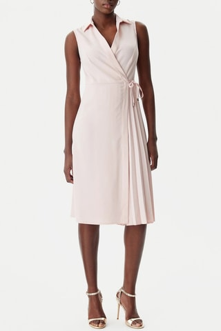 Robe portefeuille - Rose poudré