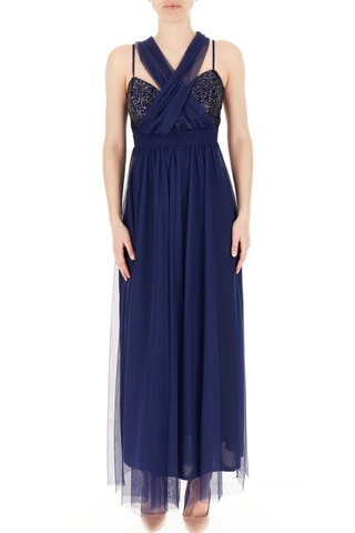 Robe longue - Bleu marine