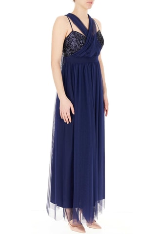 Robe longue - Bleu marine