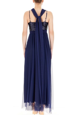 Robe longue - Bleu marine