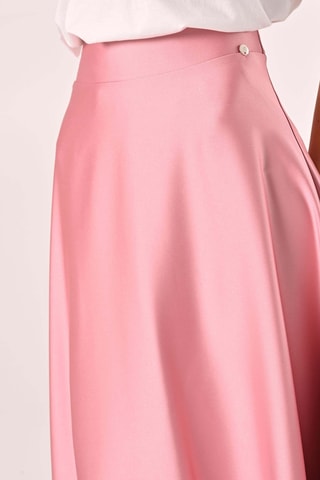 Jupe longue taille haute - Rose