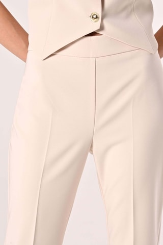 Pantalon taille haute - Beige