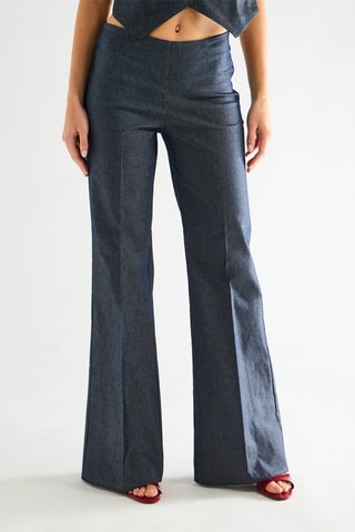 Jean taille haute - Bleu marine