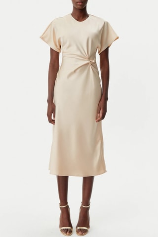 Robe midi - Beige