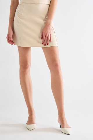 Jupe droite - Beige clair