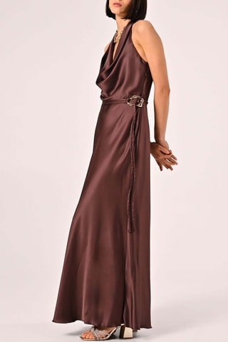 Robe longue - Marron foncé