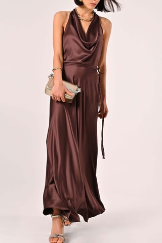 Robe longue - Marron foncé