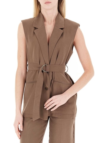 Blazer sans manches - Marron