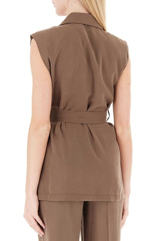 Blazer sans manches - Marron