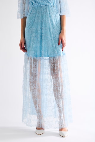 Robe longue en dentelle - Ciel