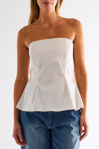 Top bustier - Ivoire