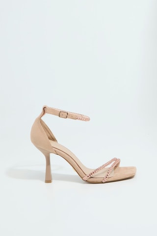 Sandales à talons - Rose poudré