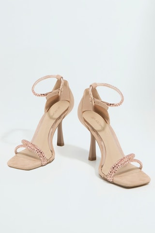 Sandales à talons - Rose poudré