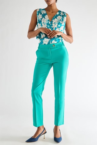 Pantalon skinny - Vert