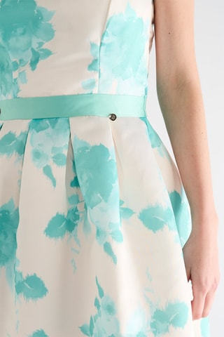 Robe patineuse - Vert menthe et écru