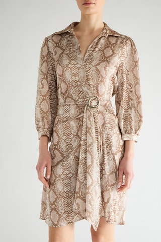 Robe portefeuille - Beige