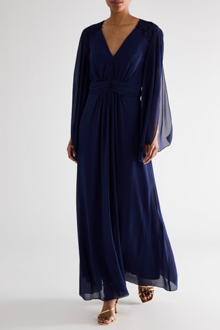 Robe longue - Bleu