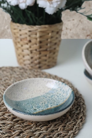 6 Aardewerk Sauskommen - 25 cl