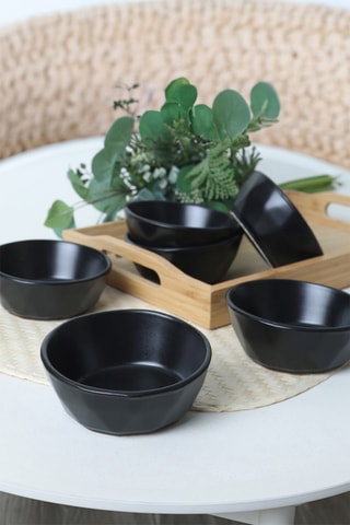 6 Keramische Kommen - 217 ml