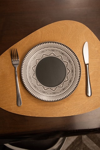 4 Houten Placemats 33 x 45 cm