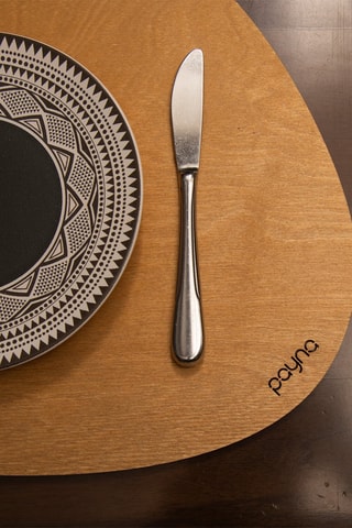 4 Houten Placemats 33 x 45 cm