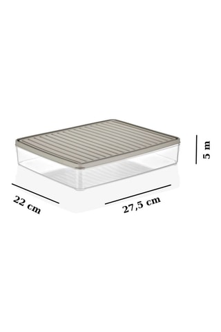 12 boîtes alimentaires - 27,5 x 22 x 5 cm