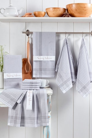 10 Theedoeken Pötikareli Grijs