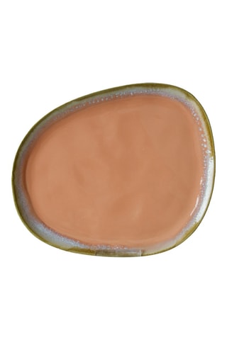 6 Keramische platte borden- 30 cm