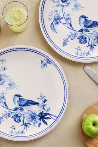 6 Platte Keramische Borden - 25,5 x 25,5 x 2,5 cm