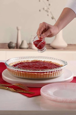 2 plats à four en verre borosilicate - 32 x 32 x 5 cm et 26 x 26 x 4,5 cm