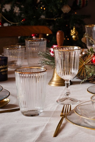 4 Waterglazen - 24 cl