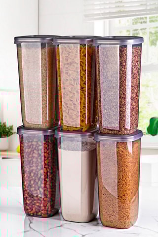 6 Bewaarbakjes - 3,2 l